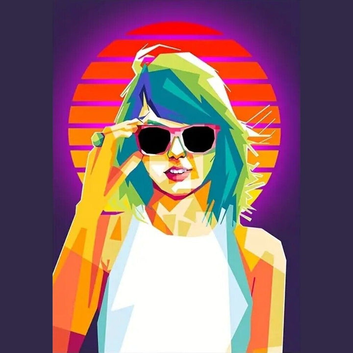 Taylor Swift Artistic Rendition Color Canvas Print 11.8" X 5.7" NEW! Style Your Walls