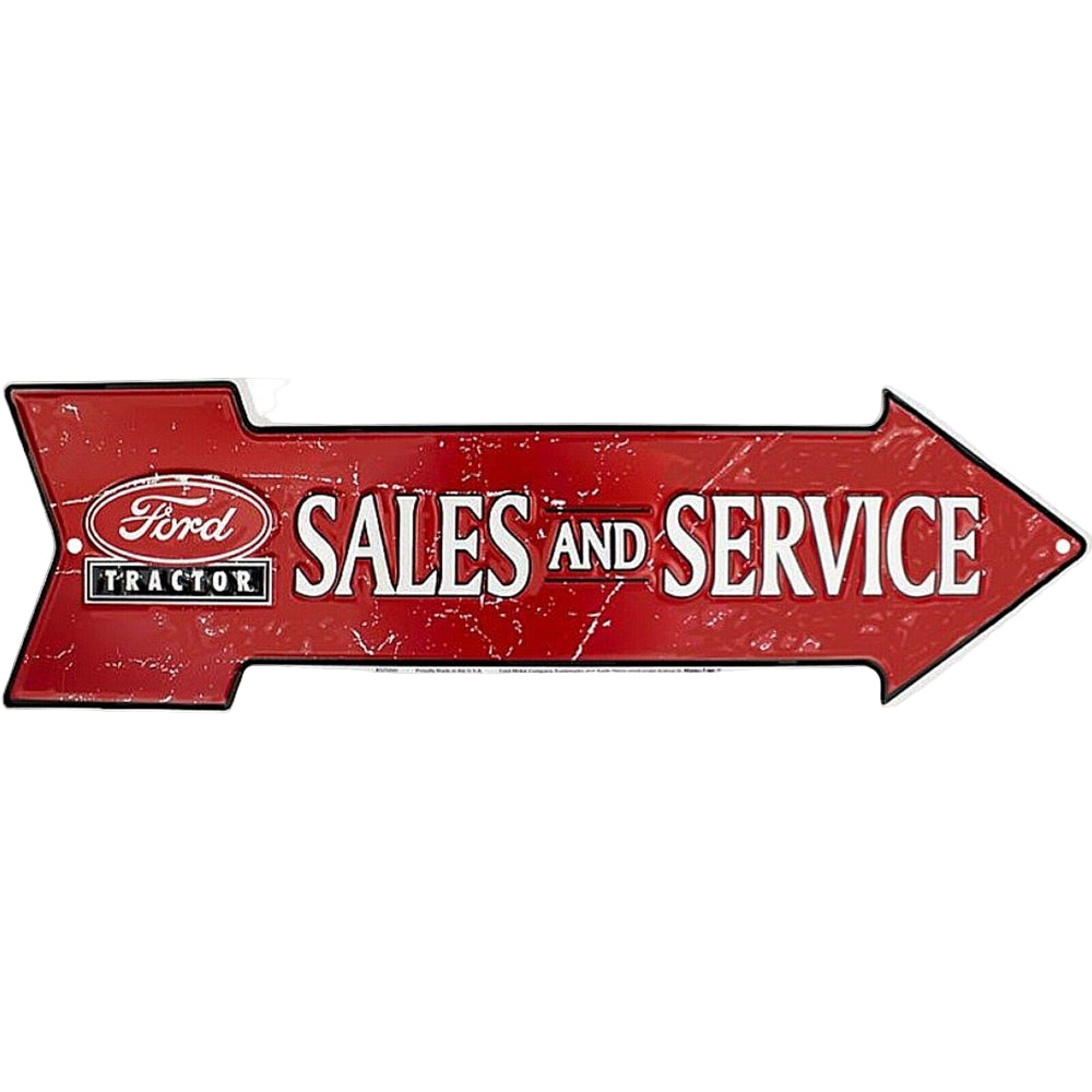 Ford Tractor Sales And Service Licensed Novelty Metal Arrow Sign 20" x 5.75" Home & Garden:Home Décor:Plaques & Signs Style Your Walls