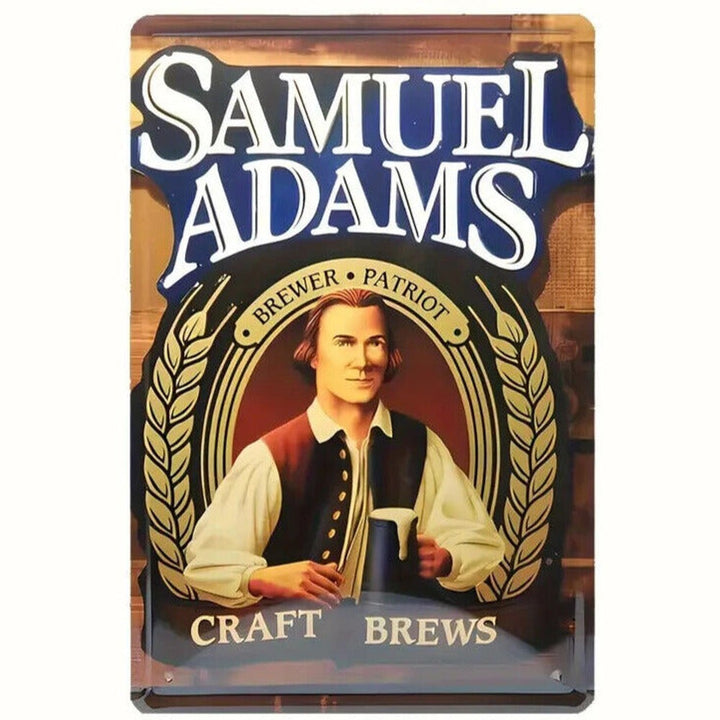 Samuel Adams Beer Vintage Novelty Metal Sign 12" x 8" Wall Art Home & Garden:Home Décor:Plaques & Signs Style Your Walls