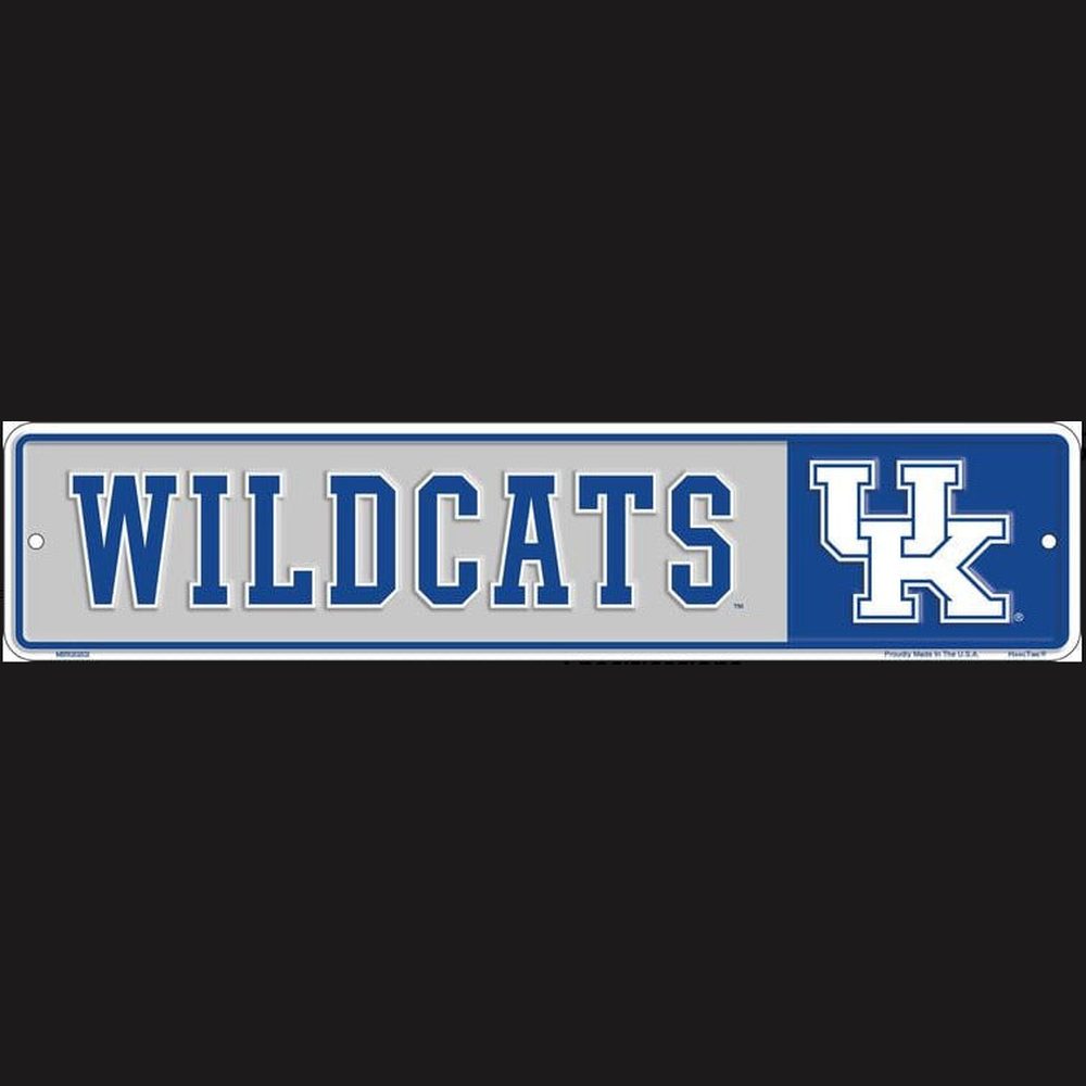Kentucky Wildcats Licensed Embossed 18" x 4" Sign NEW! Sports Mem, Cards & Fan Shop:Fan Apparel & Souvenirs:College-NCAA Style Your Walls