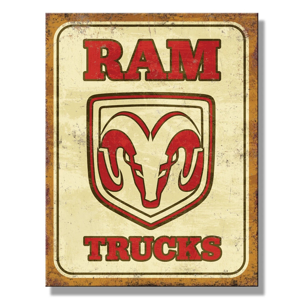 Ram Trucks Licensed Novelty Metal Sign 16" x 12.5" Home & Garden:Home Décor:Plaques & Signs Style Your Walls