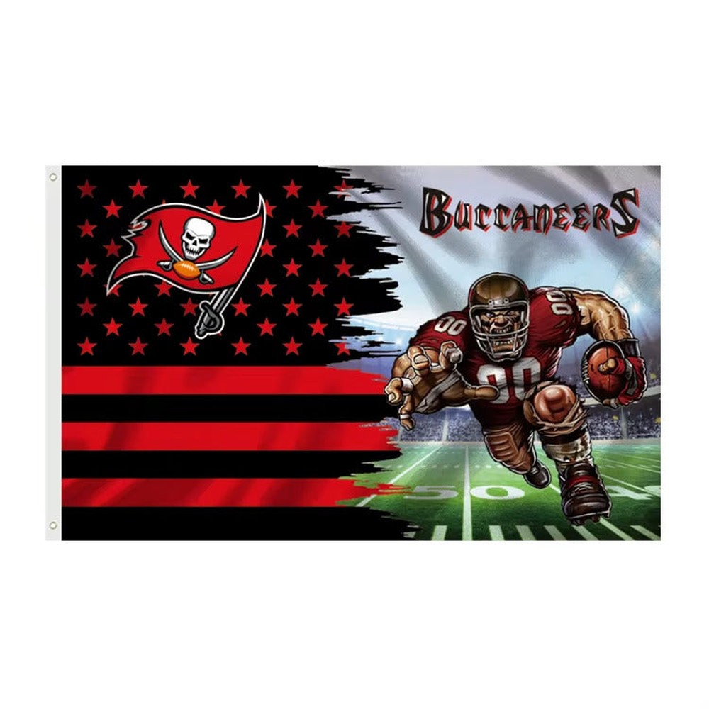 Tampa Bay Buccaneers 3' X 5' Graphic Flag Banner With Grommets New! Sports Mem, Cards & Fan Shop:Fan Apparel & Souvenirs:Football-NFL Style Your Walls