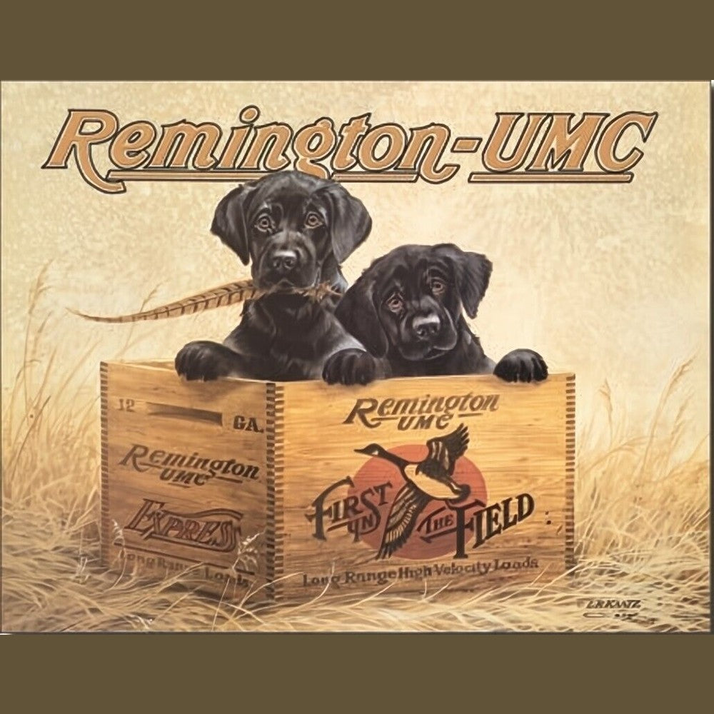 Remington-UMC First In The Field Novelty Metal Sign 12.5" x 16" Home & Garden:Home Décor:Plaques & Signs Style Your Walls
