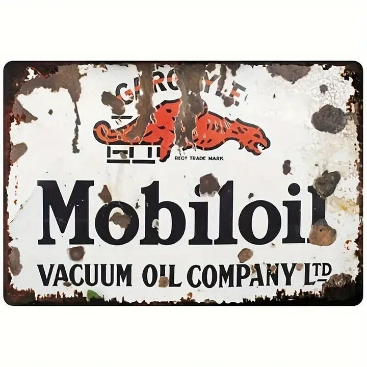 Mobiloil Vacuum Oil Company LTD Vintage Novelty Metal Sign 8" x 12" Home & Garden:Home Décor:Plaques & Signs Style Your Walls