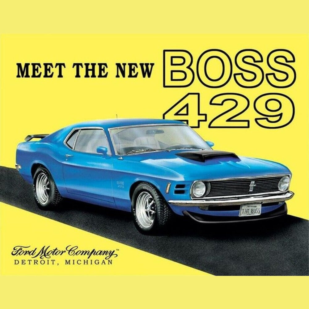 BOSS 429 Mustang Licensed Metal Sign 12.5" x 16" Home & Garden:Home Décor:Plaques & Signs Style Your Walls