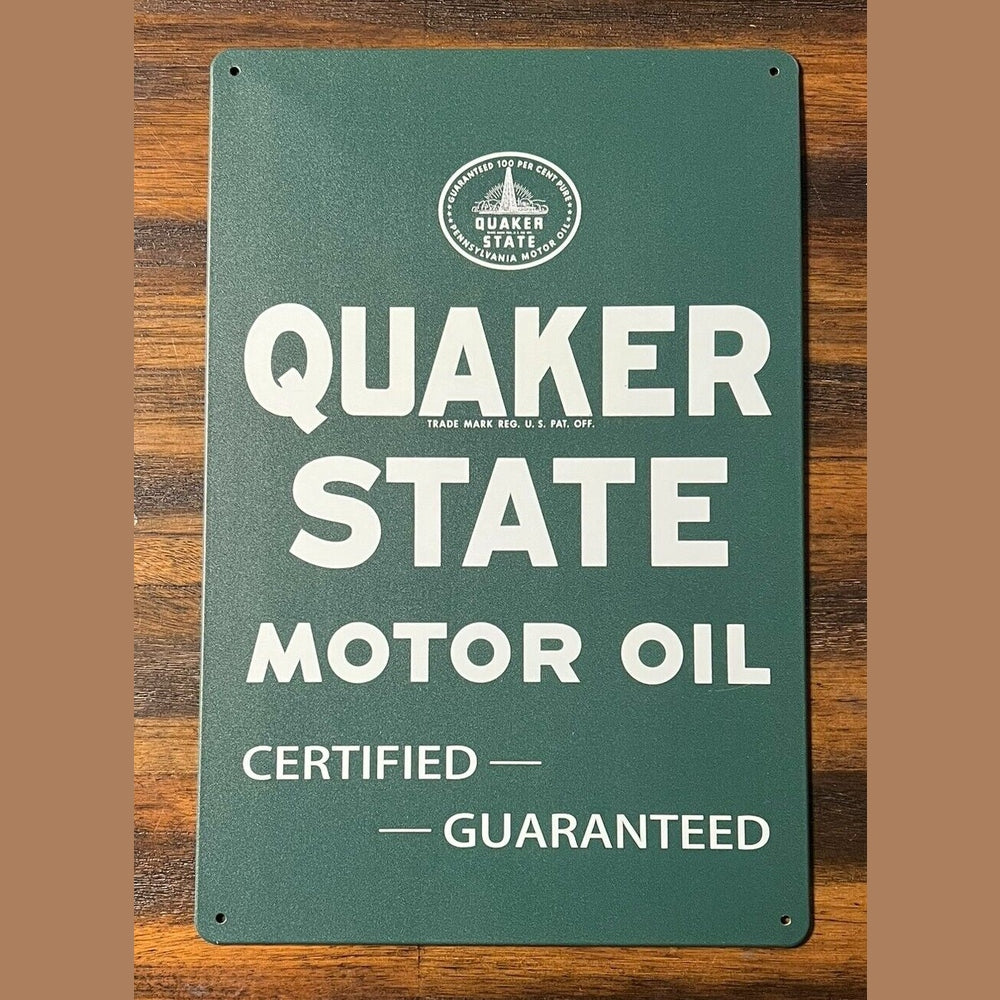 Quaker State Motor Oil Novelty Metal Sign 12" x 8" NEW! Home & Garden:Home Décor:Plaques & Signs Style Your Walls