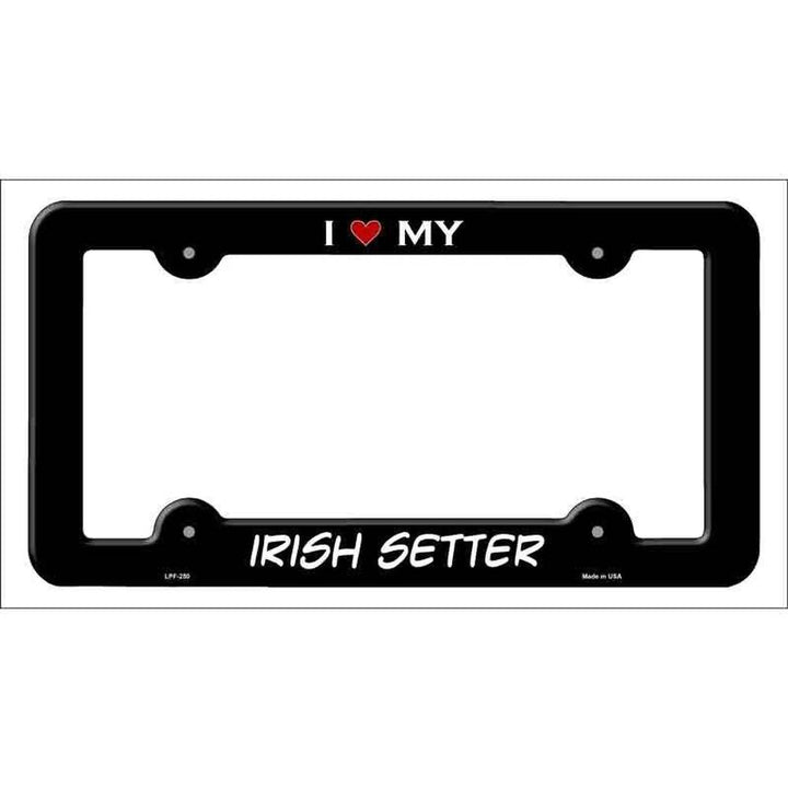 I Love My Irish Setter Metal License Plate Frame eBay Motors:Parts & Accessories:Car & Truck Parts & Accessories:Exterior Parts & Accessories:License Plates & Frames Style Your Walls