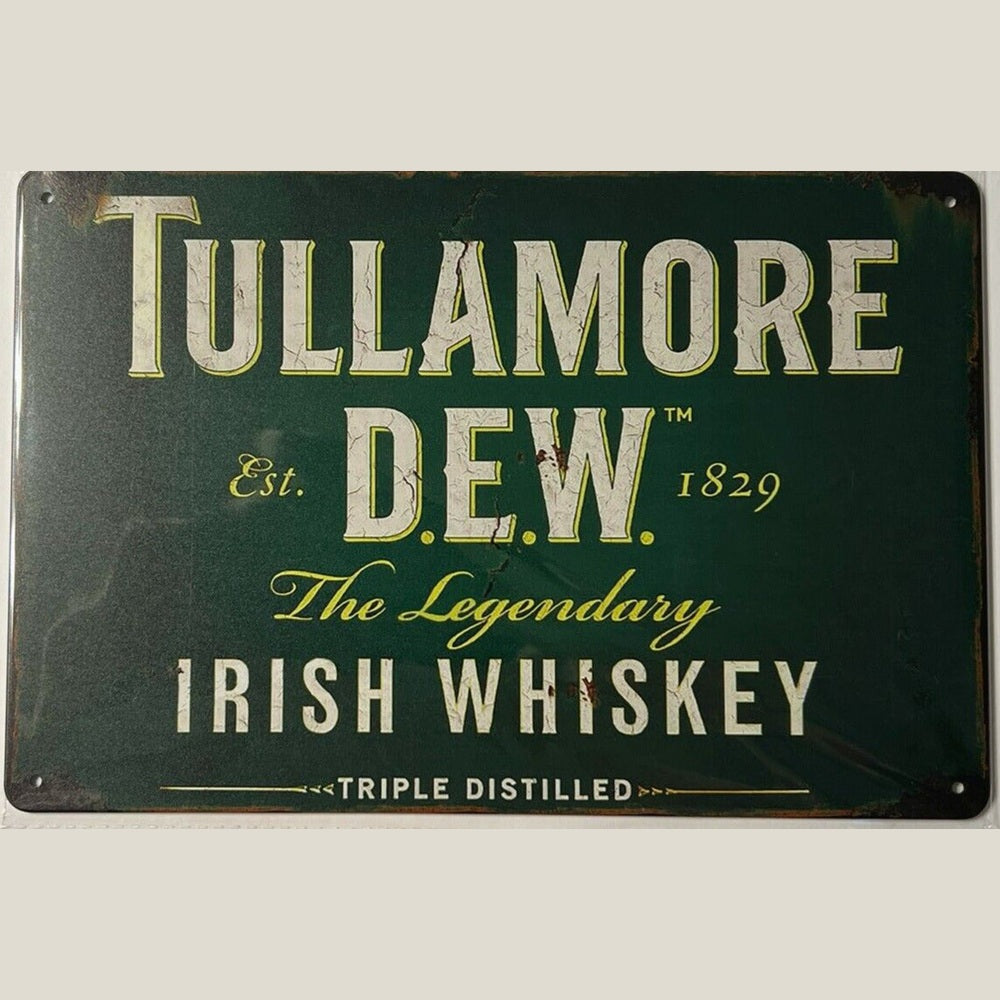 Tullamore Dew Irish Whiskey Vintage Novelty Metal Sign 12" x 8" Wall Art Home & Garden:Home Décor:Plaques & Signs Style Your Walls