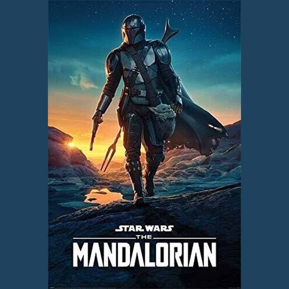 Star Wars The Mandalorian Nightfall Movie Poster 24" x 36" Art:Art Posters Style Your Walls