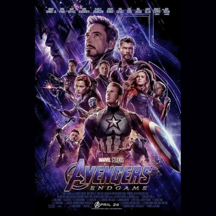 Avengers End Game Movie Poster 24" x 36" New! Art:Art Posters Style Your Walls