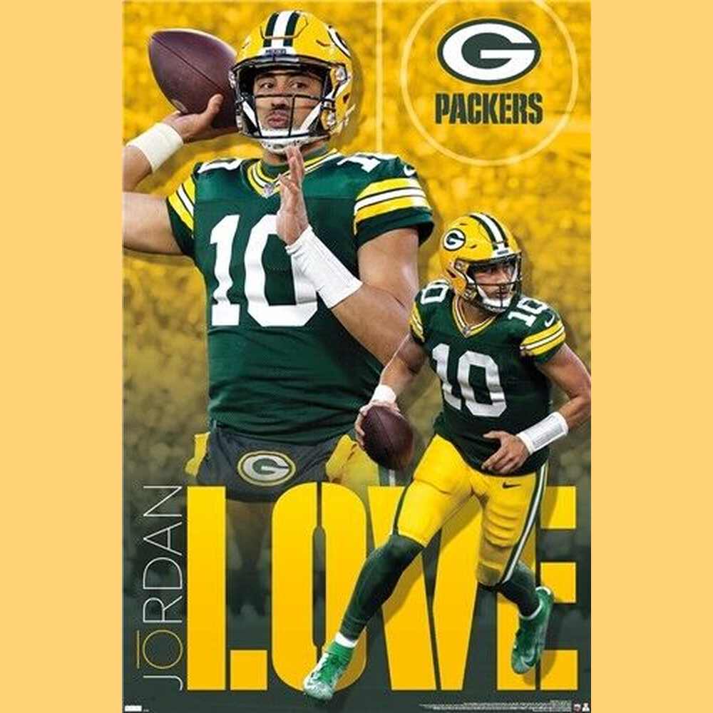 NFL Green Bay Packers Jordan Love Poster 22.375" x 34" NEW! Home & Garden:Home Décor:Posters & Prints Style Your Walls