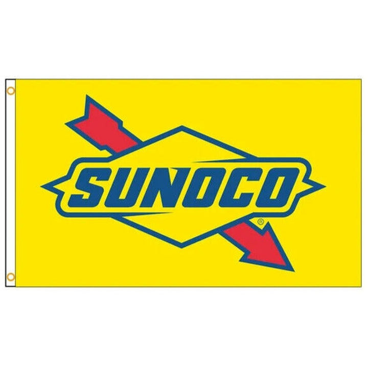 Sunoco Gas Company Flag 3 ft x 5 ft NEW! Home & Garden:Yard, Garden & Outdoor Living:Décor:Flags Style Your Walls