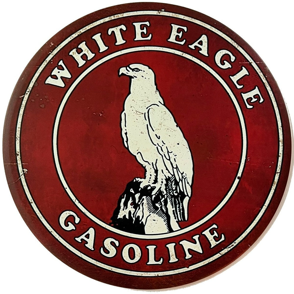 White Eagle Gasoline Vintage Hem Wrapped Novelty 12" Diameter Sign New! Home & Garden:Home Décor:Plaques & Signs Style Your Walls