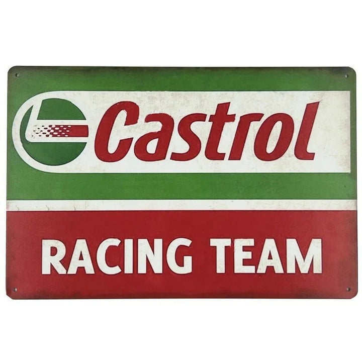 Castrol Racing Team Vintage Novelty Metal Sign 5.5" x 8" Wall Art NEW! Home & Garden:Home Décor:Plaques & Signs Style Your Walls