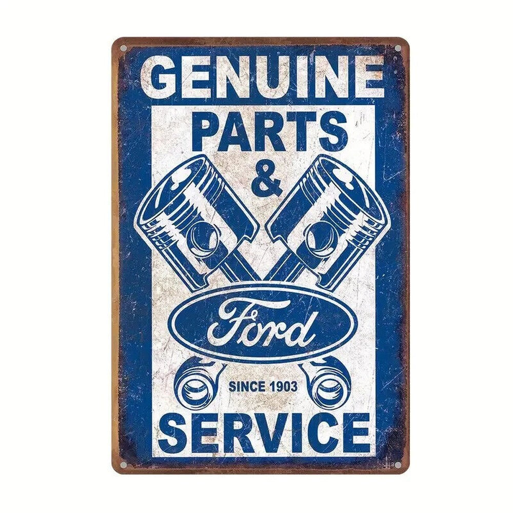 Ford Genuine Parts Vintage Novelty metal sign 12 in x 8 in Home & Garden:Home Décor:Plaques & Signs Style Your Walls