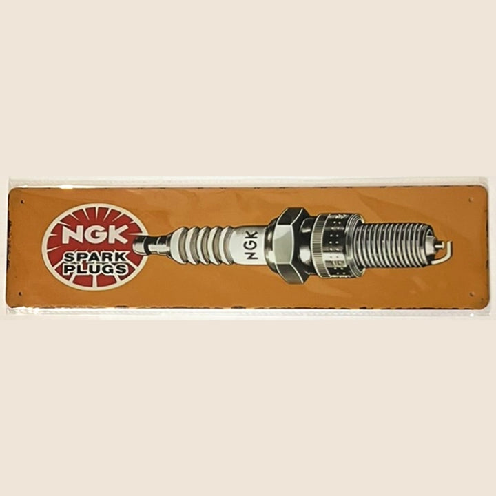 NGK Spark Plugs Novelty Metal Sign 16 x 4 Wall Art NEW! Home & Garden:Home Décor:Plaques & Signs Style Your Walls