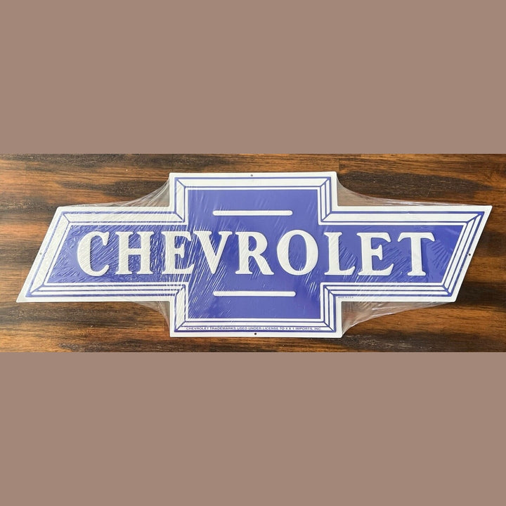 Chevrolet Chevy Bowtie Novelty Die Cut Embossed Sign 24" x 9" New! Home & Garden:Home Décor:Plaques & Signs Style Your Walls