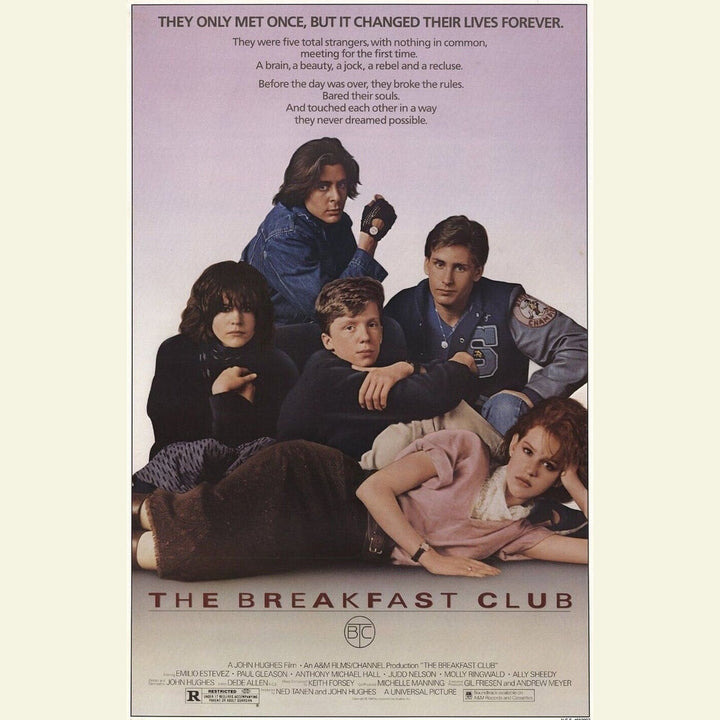 Breakfast Club Movie Poster 24" x 36" New! Art:Art Posters Style Your Walls