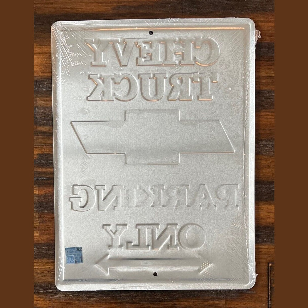 Chevy Truck Embossed Novelty Parking Sign Home & Garden:Home Décor:Plaques & Signs Style Your Walls