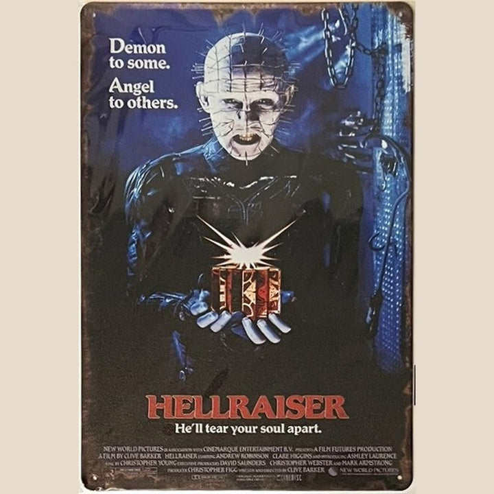 Hellraiser Movie Vintage Novelty metal sign, 8" x 12" Wall Art Home & Garden:Home Décor:Plaques & Signs Style Your Walls