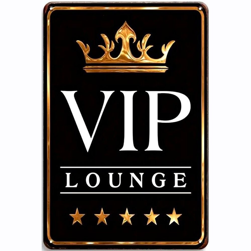 VIP Lounge 8" x 12" Novelty Metal Sign New! Home & Garden:Home Décor:Plaques & Signs Style Your Walls