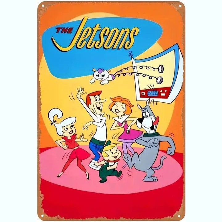 The Jetsons Vintage Novelty Metal Sign 12" x 8" Wall Art Home & Garden:Home Décor:Plaques & Signs Style Your Walls