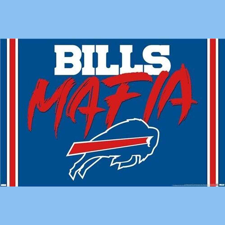 Bills Mafia Buffalo Bills Licensed Poster 22.375" x 34" New! Sports Mem, Cards & Fan Shop:Vintage Sports Memorabilia:Posters Style Your Walls