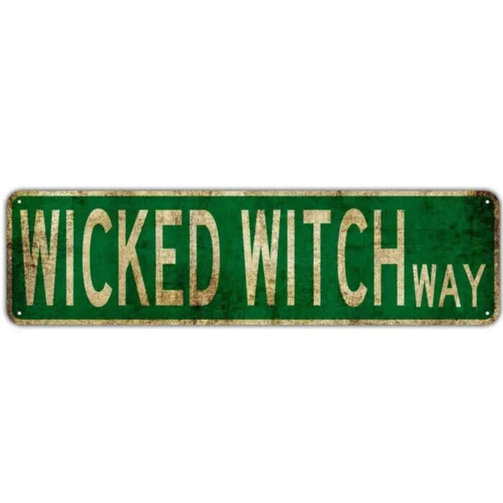 Wicked Witch Way Retro Novelty Metal Sign 16 x 4 Wall Art NEW! Home & Garden:Home Décor:Plaques & Signs Style Your Walls