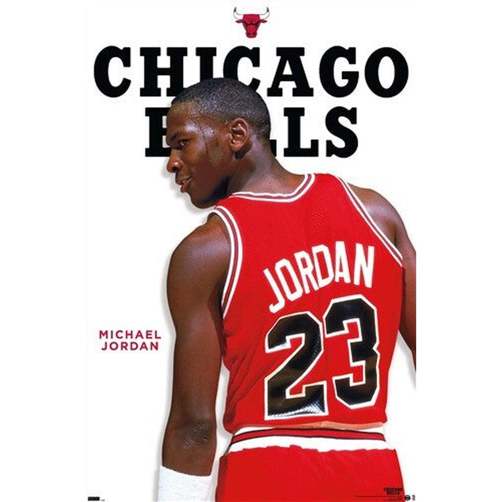 Michael Jordan Red Jersey Licensed Poster 22.375" x 34" New! Sports Mem, Cards & Fan Shop:Vintage Sports Memorabilia:Posters Style Your Walls
