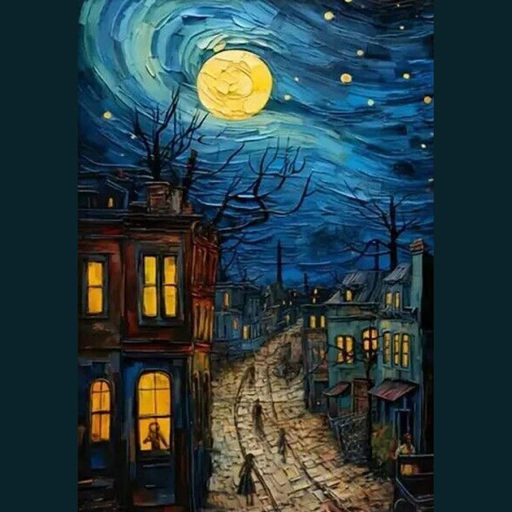 Van Gogh's Wonderful Depiction Of City Life Canvas Art Print 15.7" x 23.6" NEW! Home & Garden:Home Décor:Posters & Prints Style Your Walls