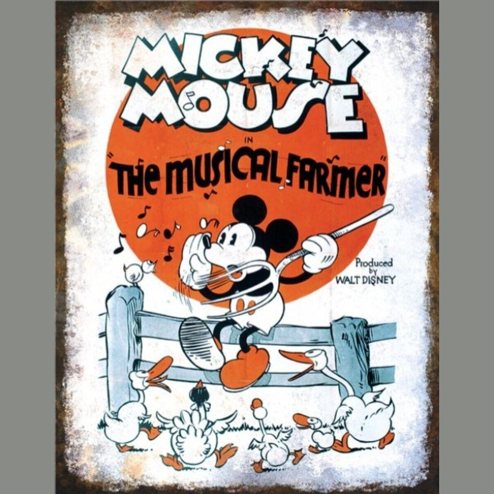 Walt Disney's Mickey Mouse Musical Farmer 16" x 12.5" Licensed Novelty Sign New! Home & Garden:Home Décor:Plaques & Signs Style Your Walls