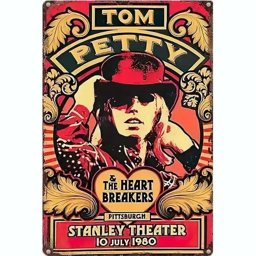 Tom Petty & The Heartbreakers Novelty Metal Sign 12" x 8" Wall Art Home & Garden:Home Décor:Plaques & Signs Style Your Walls