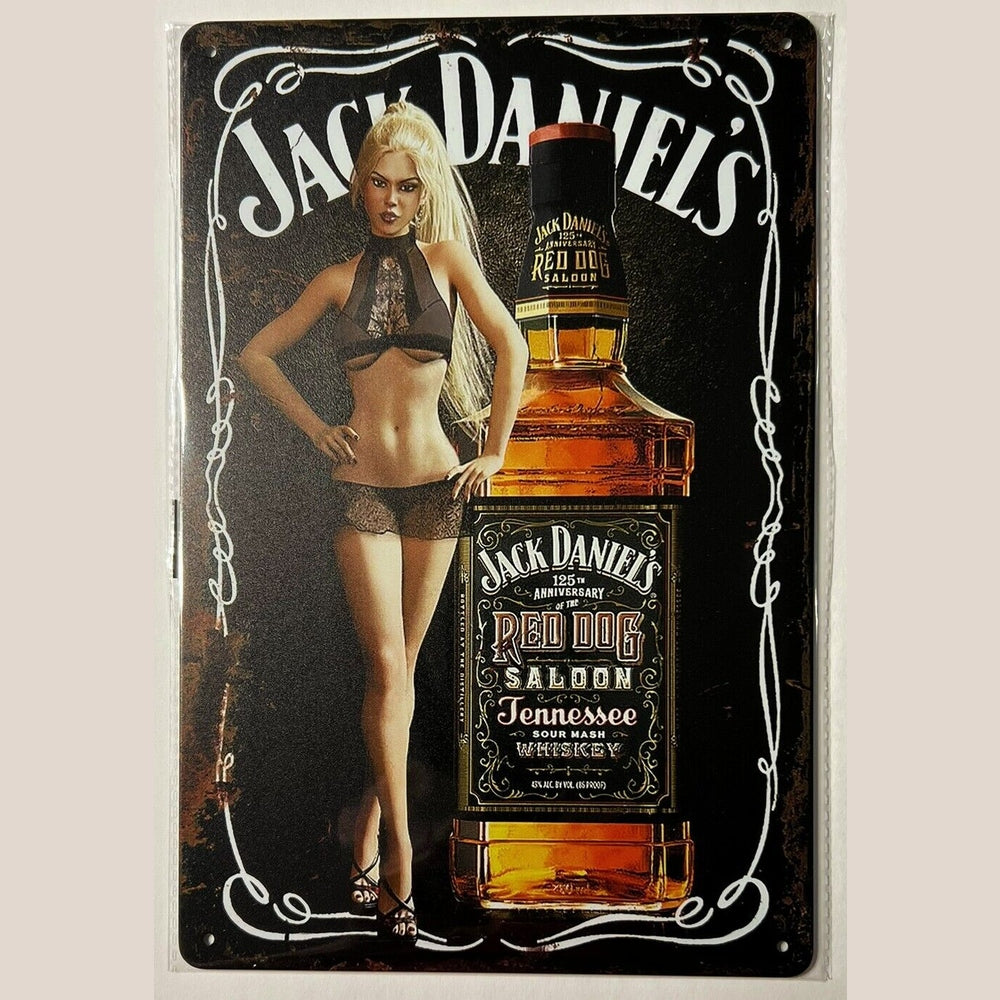Jack Daniel's Red Dog Saloon Vintage Novelty Metal Sign 12" x 8" Wall Art Home & Garden:Home Décor:Plaques & Signs Style Your Walls
