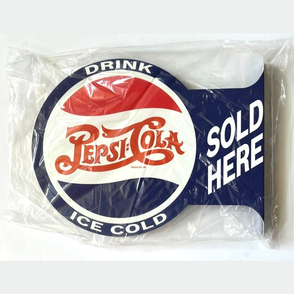 Pepsi-Cola Licensed Two-Sided Flange Sign 14" x 18" Novelty Sign New! Home & Garden:Home Décor:Plaques & Signs Style Your Walls