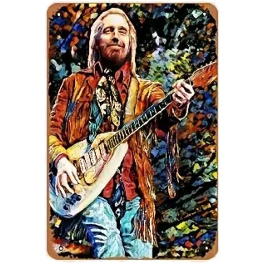 Artist Rendition Of Tom Petty Novelty Metal Sign 12" x 8" Wall Art Home & Garden:Home Décor:Plaques & Signs Style Your Walls