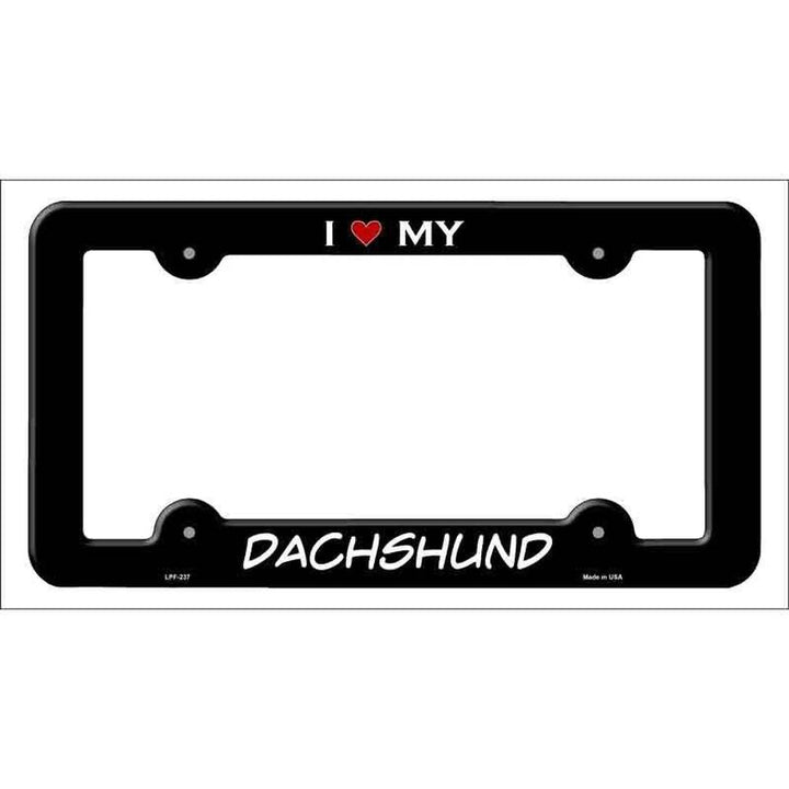 I Love My Dachshund Metal License Plate Frame eBay Motors:Parts & Accessories:Car & Truck Parts & Accessories:Exterior Parts & Accessories:License Plates & Frames Style Your Walls