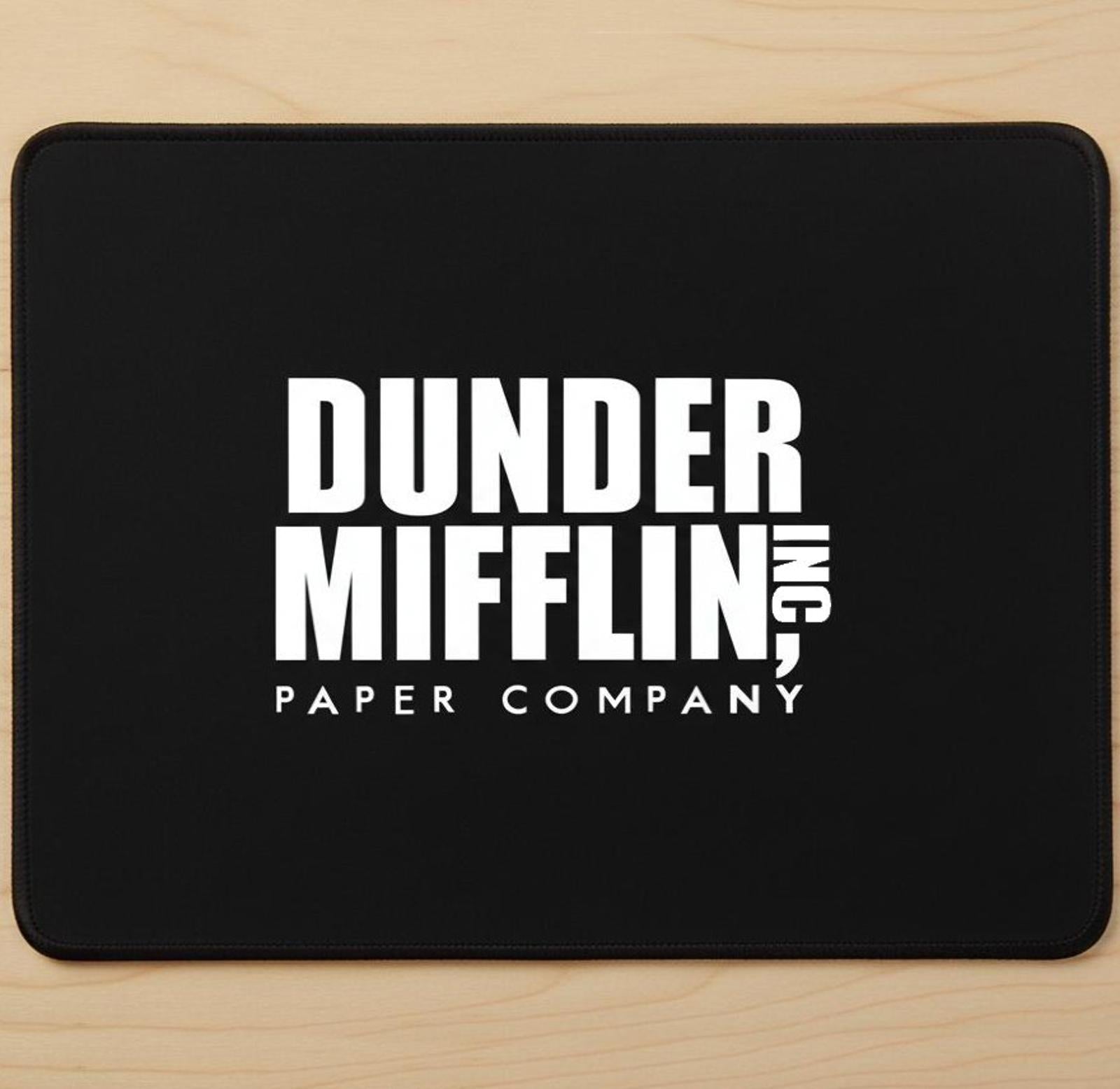 Dunder Mifflin 9.5 x 8 Mouse Pad With Anti-Slip Rubber Backing Made In USA