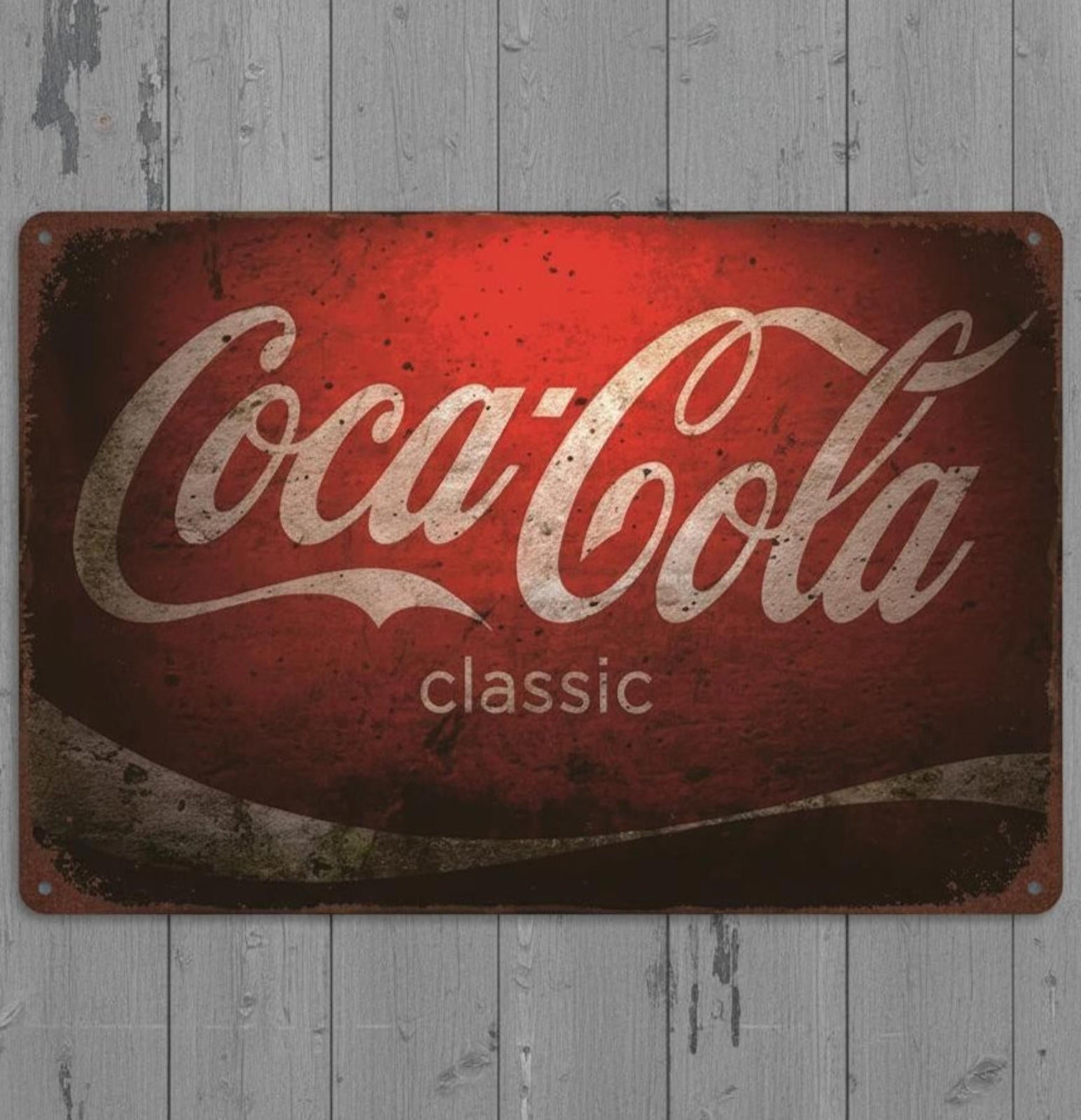 Coca-Cola Classic 8 x 12 Vintage Novelty Metal Sign Made In USA New!