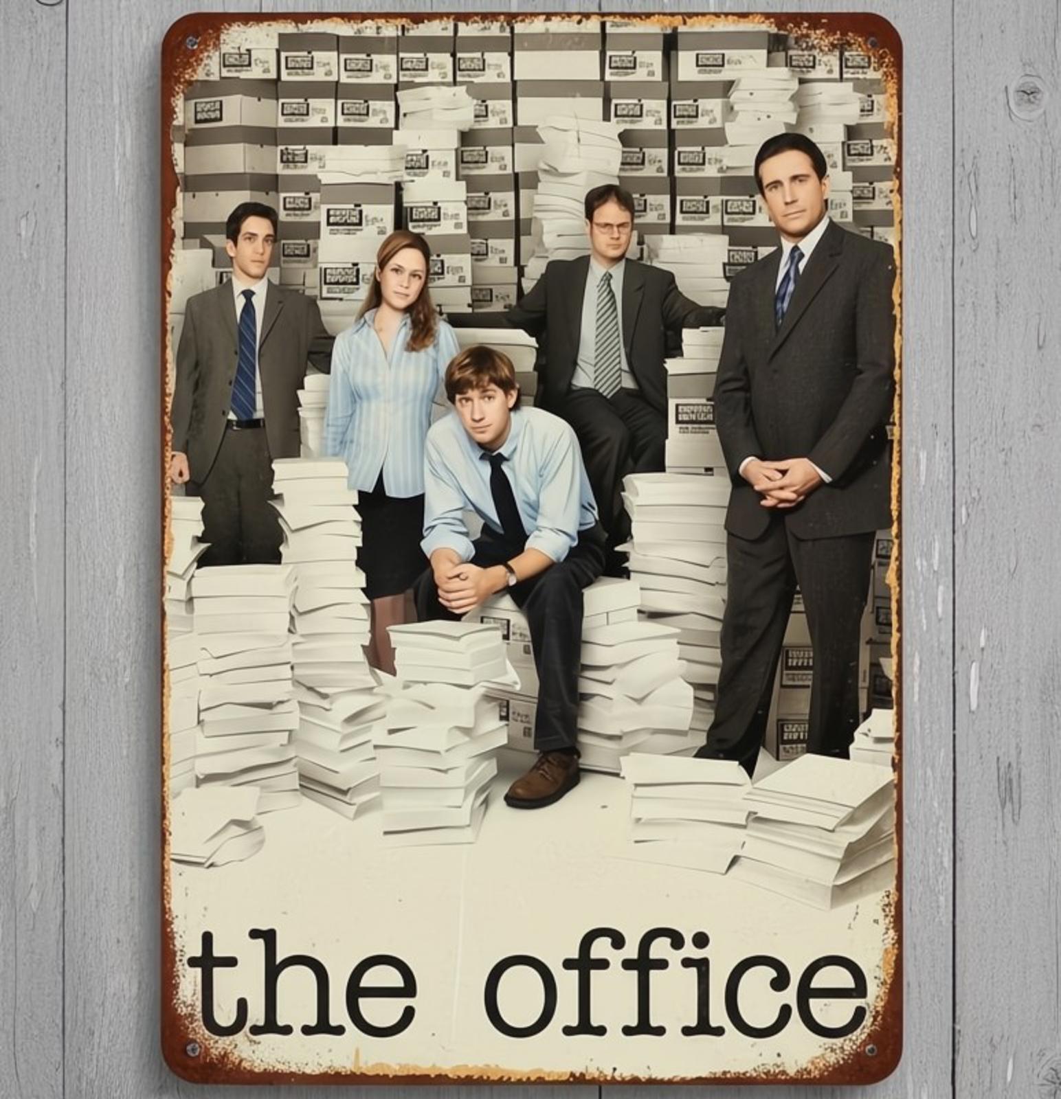 The Office TV Show 8 x 12 Vintage Novelty Metal Sign Made In USA New!
