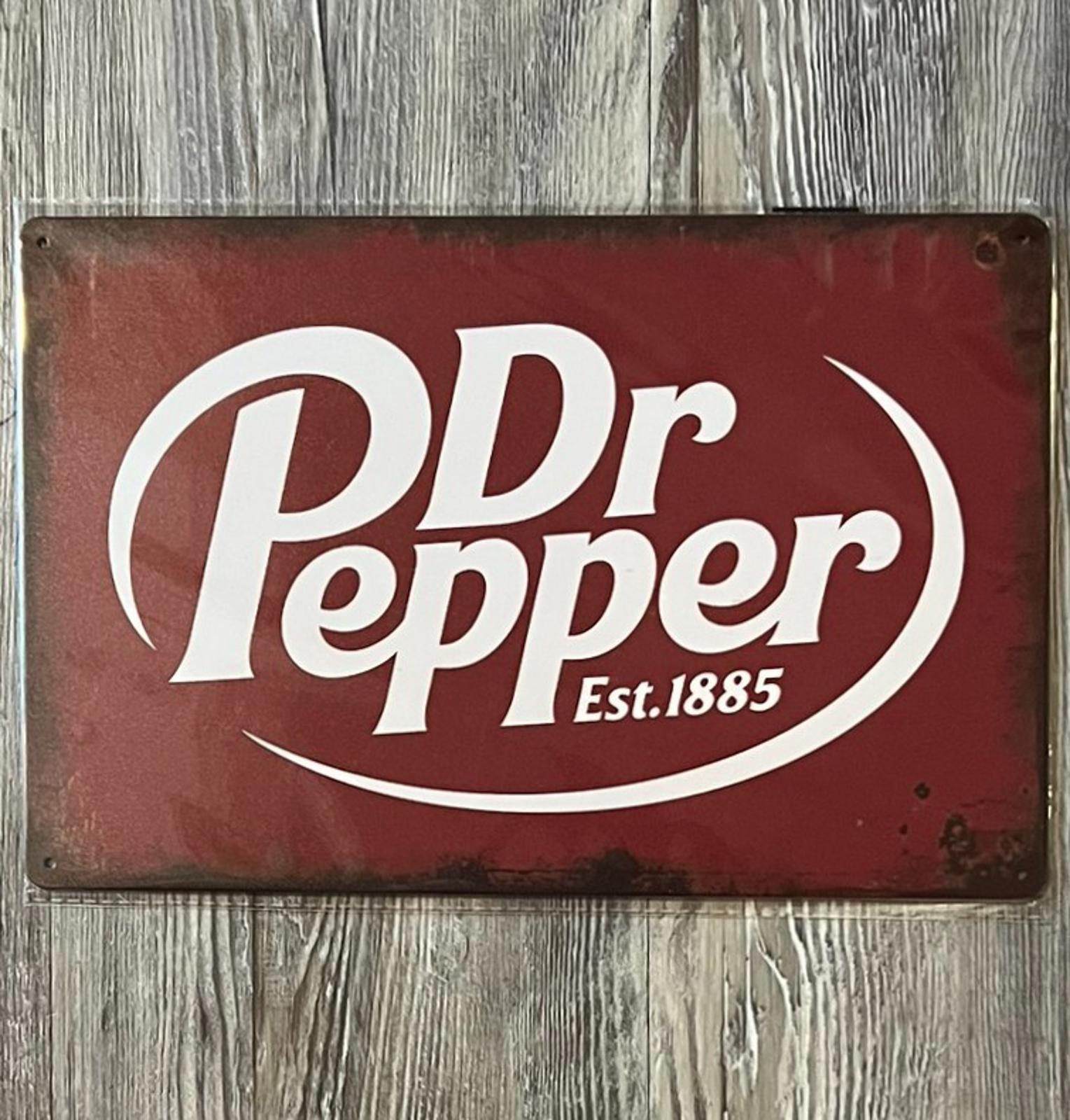 Dr Pepper Est. 1885 8 x 12 Vintage Novelty Metal Sign New Shrink-wrapped