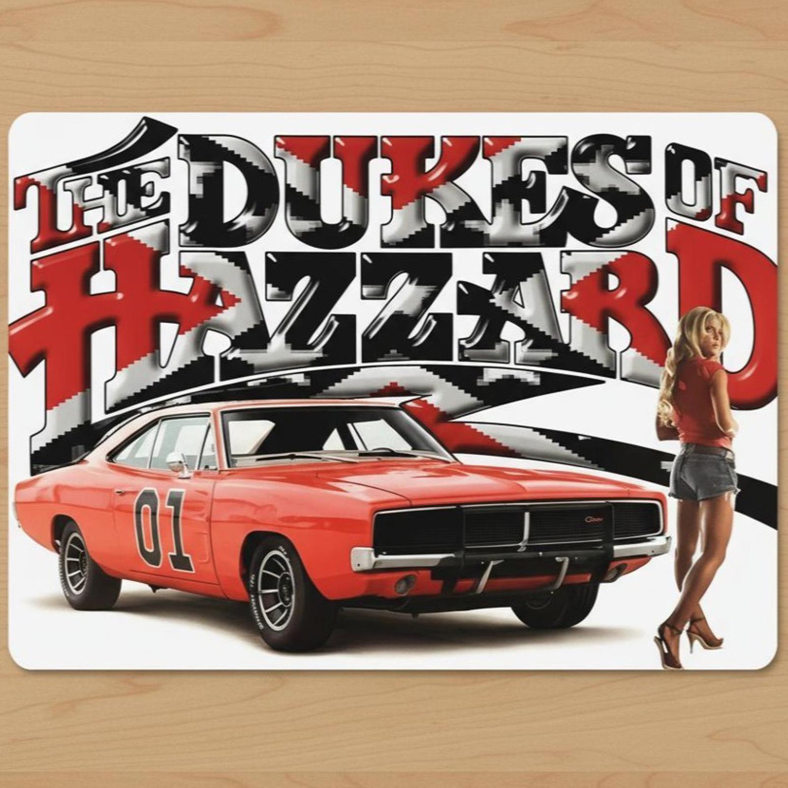 The Dukes Of Hazzard 9.5 x 8 Mouse Pad With Anti-Slip Rubber Backing Made In USA