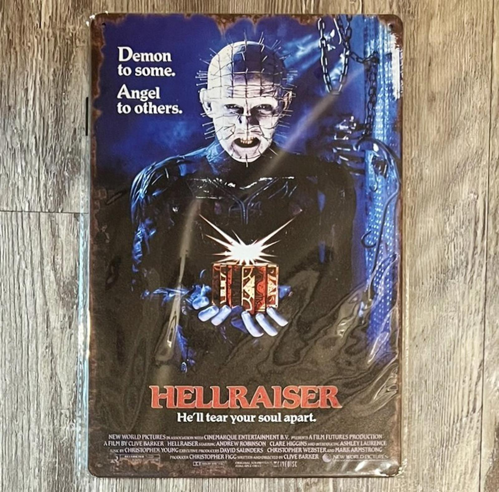 Hellraiser Movie 8 x 12 Novelty Metal Sign New!