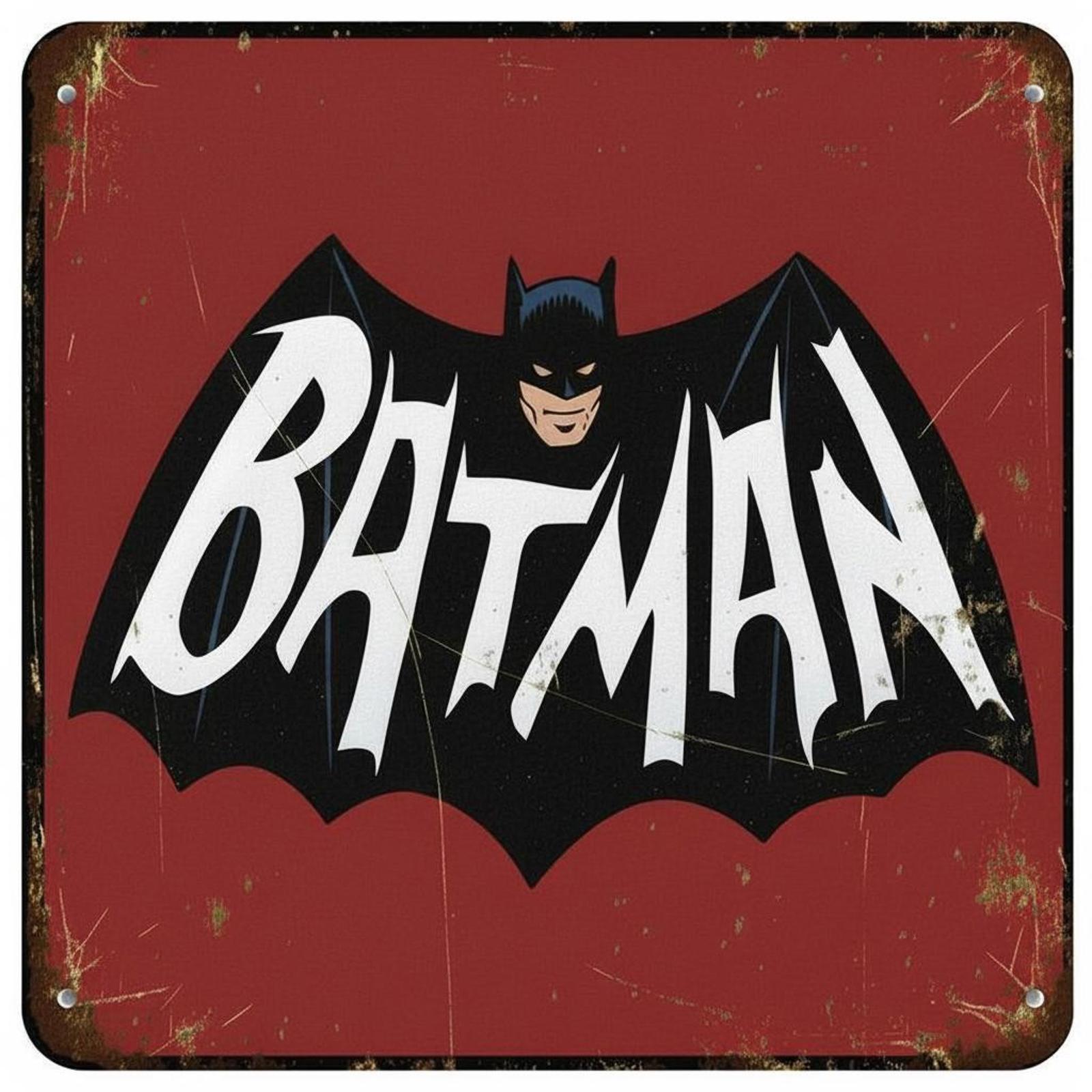 Batman 12 x 12 Square Vintage Novelty Metal Sign Made In USA New!