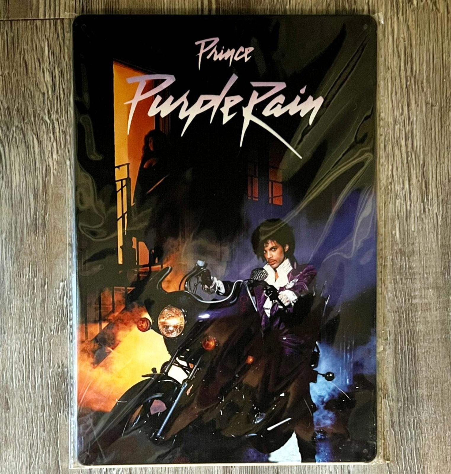 Prince Purple Rain 8 x 12 Novelty Metal Sign Shrink-Wrapped New!