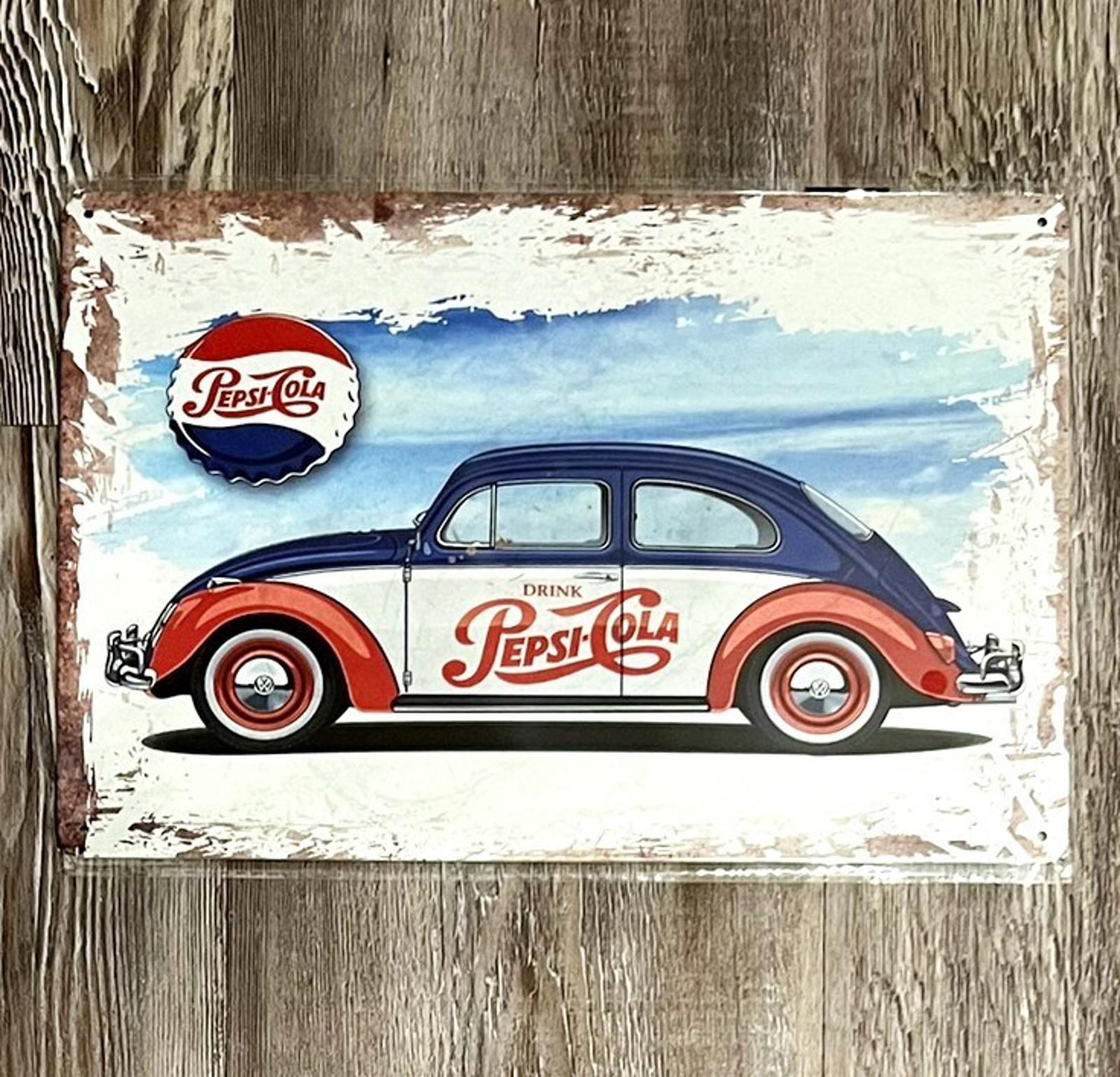 Pepsi Pepsi-Cola 8 x 12 Novelty Metal Sign New Shrink-wrapped