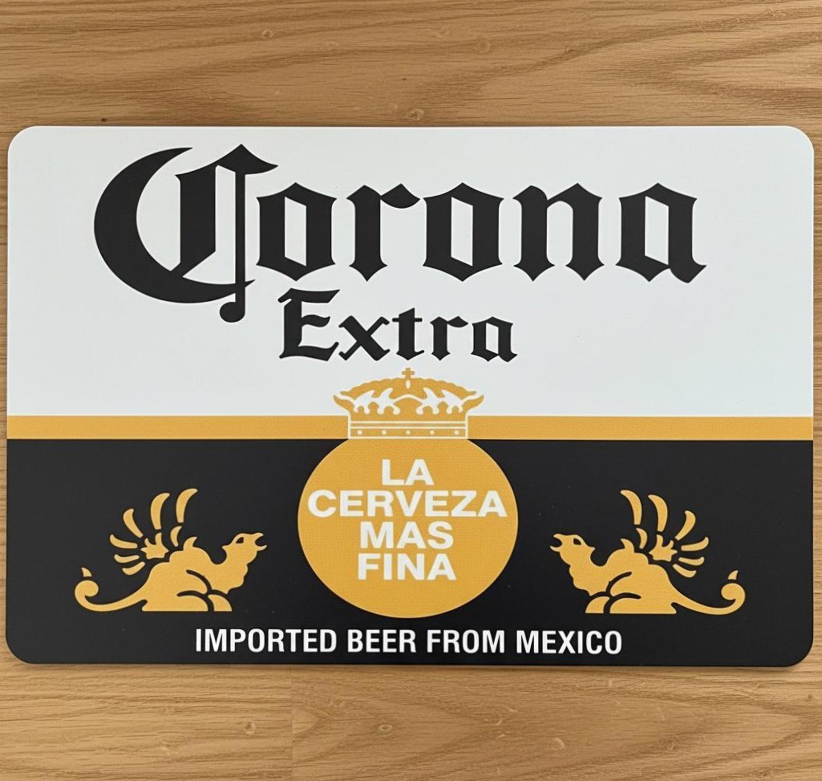 Corona Extra Beer 9.5 x 8 Mouse Pad With Anti-Slip Rubber Backing Made In USA
