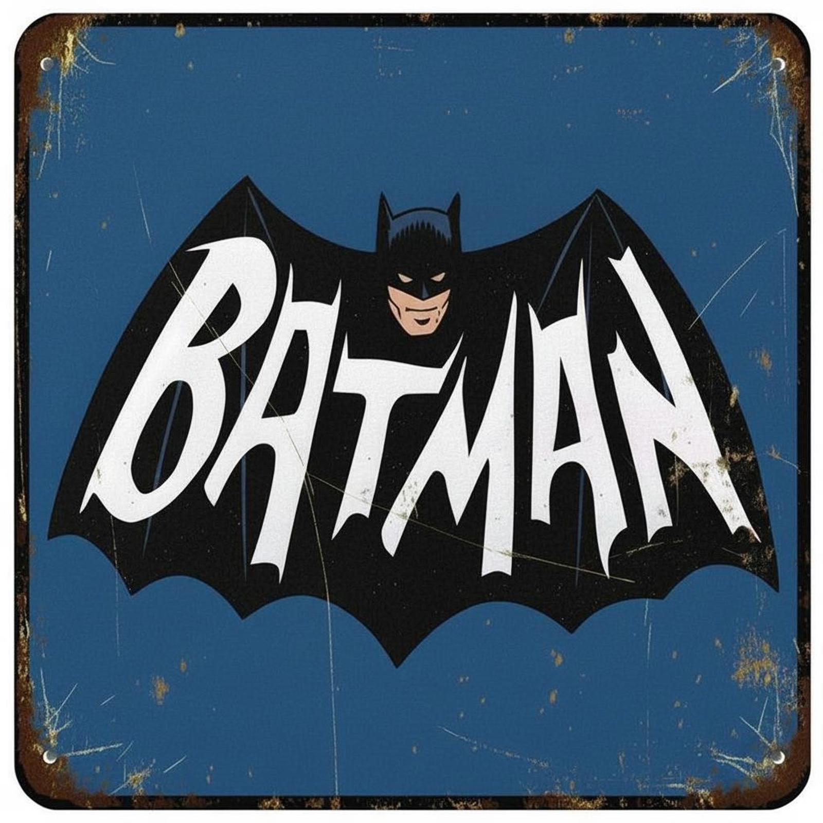 Batman 12 x 12 Square Vintage Novelty Metal Sign Made In USA New!