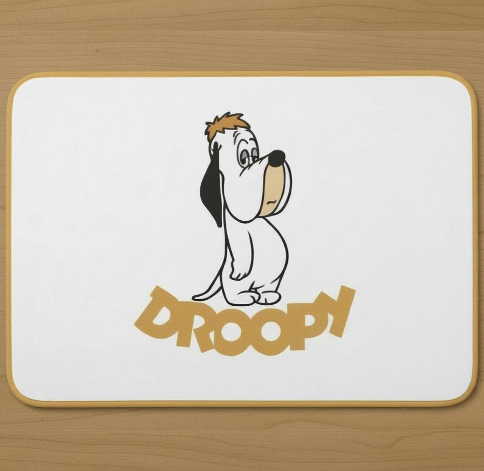 Droopy 9.5 x 8 Mouse Pad With Anti-Slip Rubber Backing Made In USA