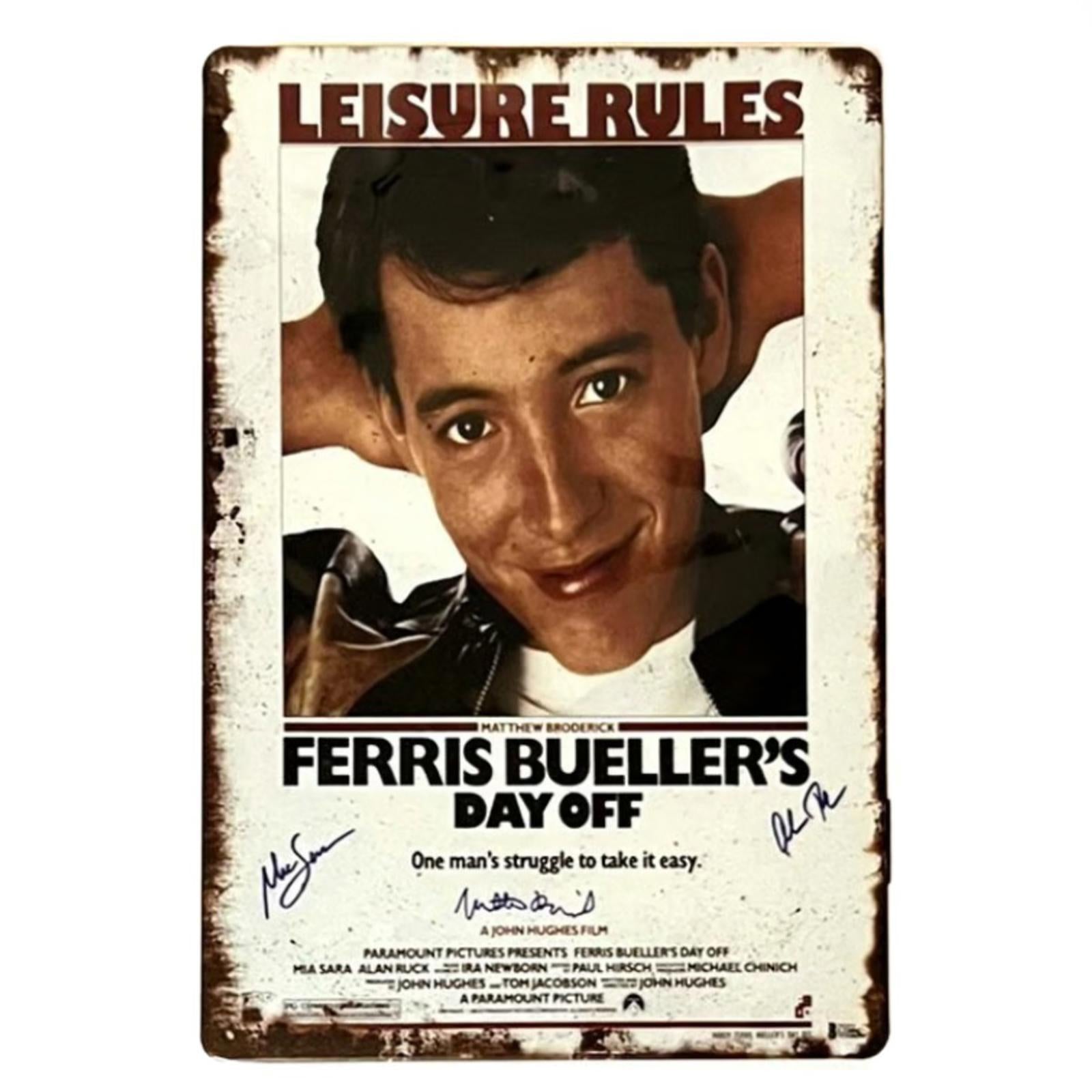Ferris Bueller's Day Off 8 x 12 Novelty Metal Sign Shrink-Wrapped New!