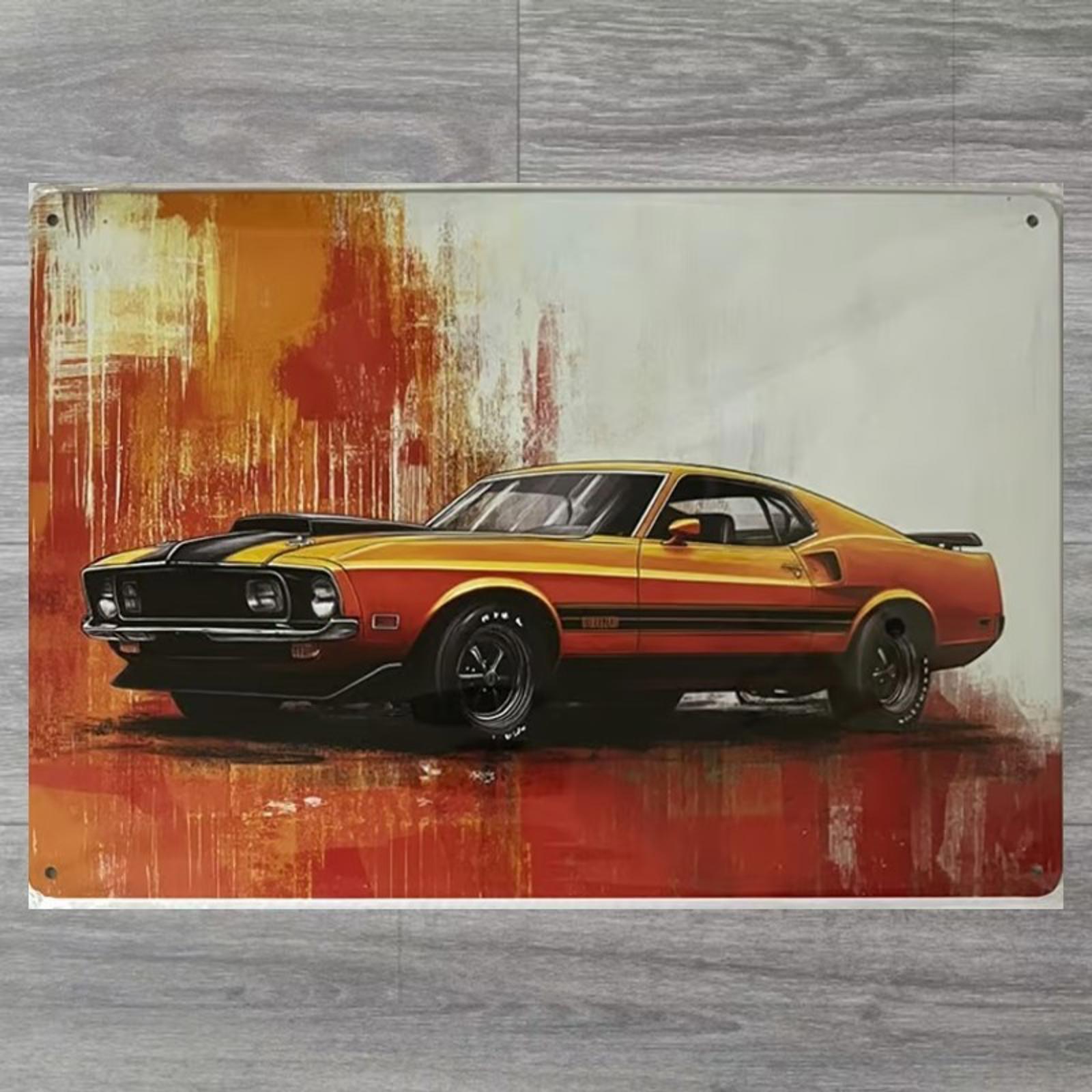 Classic Ford Mustang 8 x 12 Vintage Novelty Metal Sign Shrink-Wrapped New!